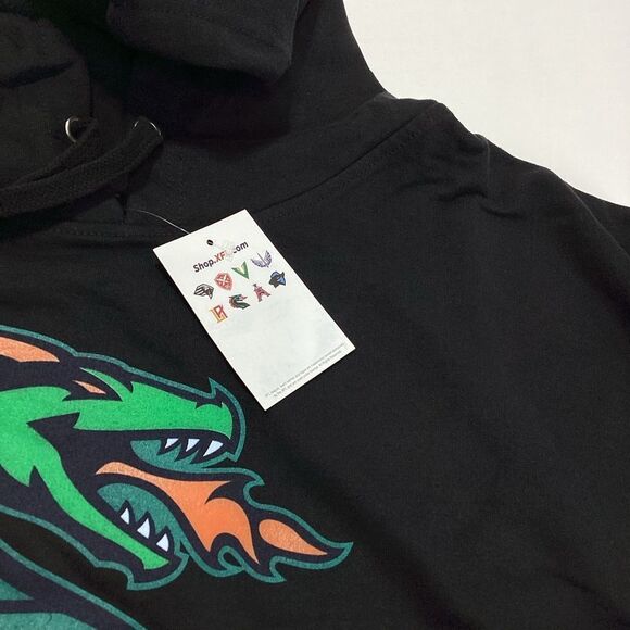 Seattle Dragons Football Hoodie 4X Men's Black NEW NWT XFL Sweatshirt - Picture 4 of 8